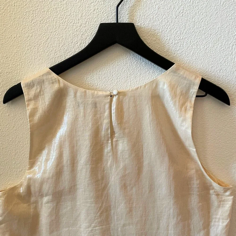 J.crew Shimmery Top Light Peach, Champagne Color